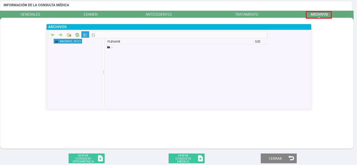 Info consulta medica archivos